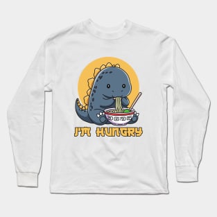 The hungry godzilla Long Sleeve T-Shirt